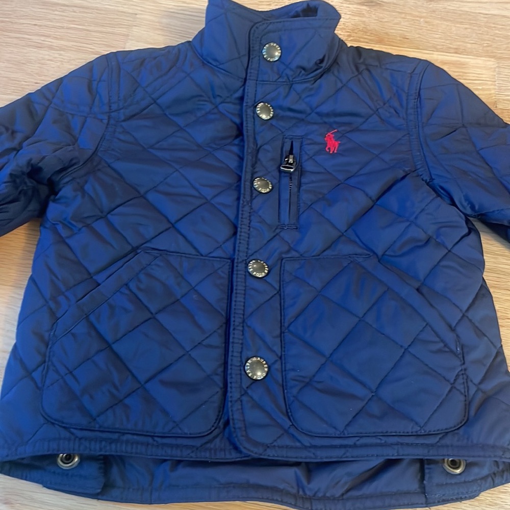 Polo by Ralph Lauren Preppy Quilted Puffer Jacket, size: 12 months - Picture 2 of 8